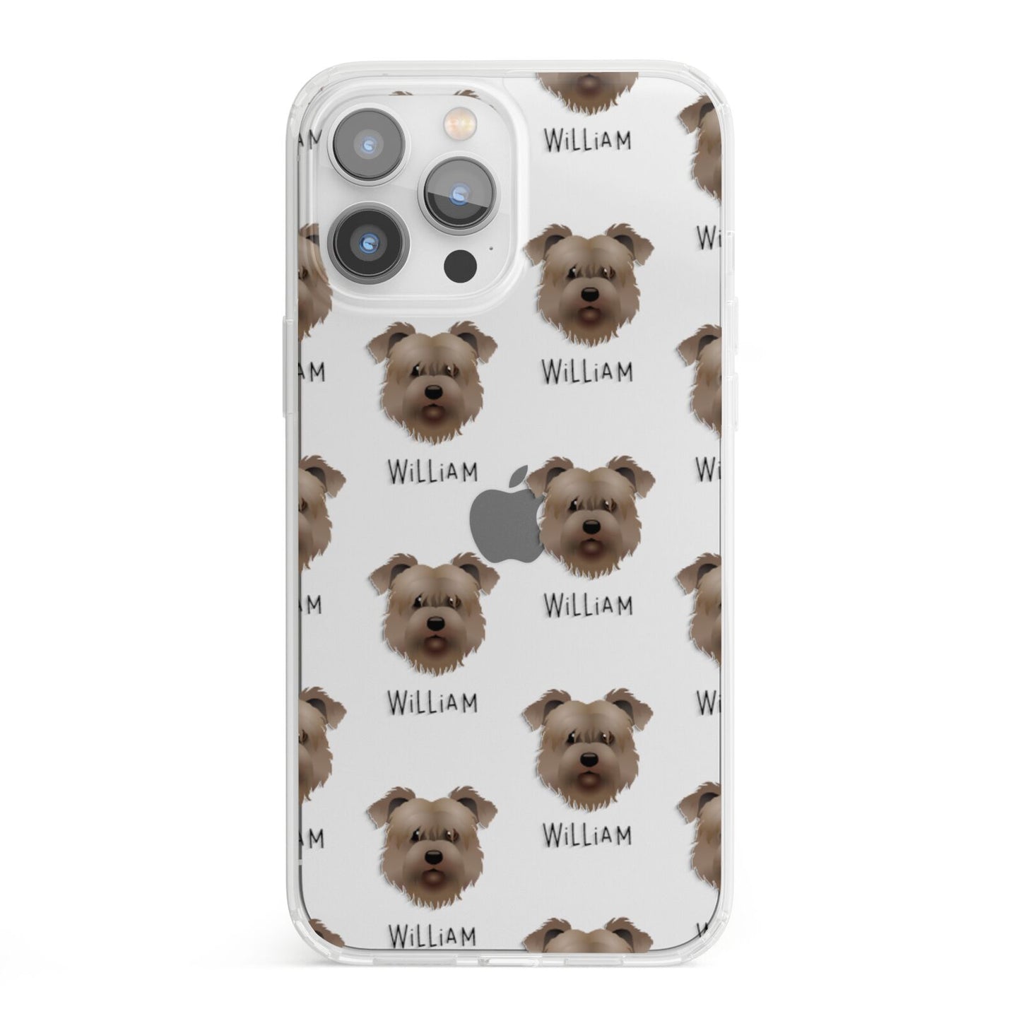 Glen Of Imaal Terrier Icon with Name iPhone 13 Pro Max Clear Bumper Case