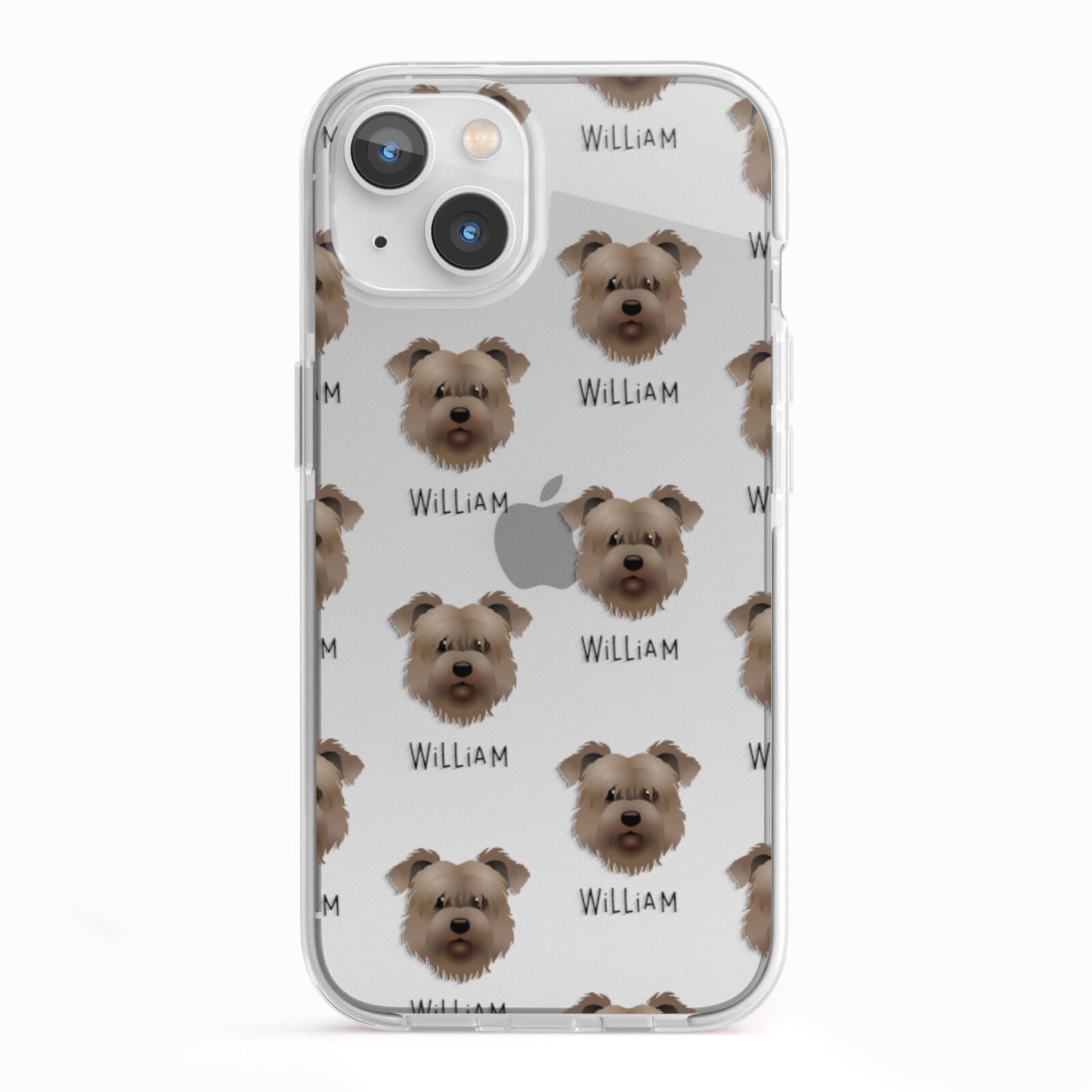 Glen Of Imaal Terrier Icon with Name iPhone 13 TPU Impact Case with White Edges
