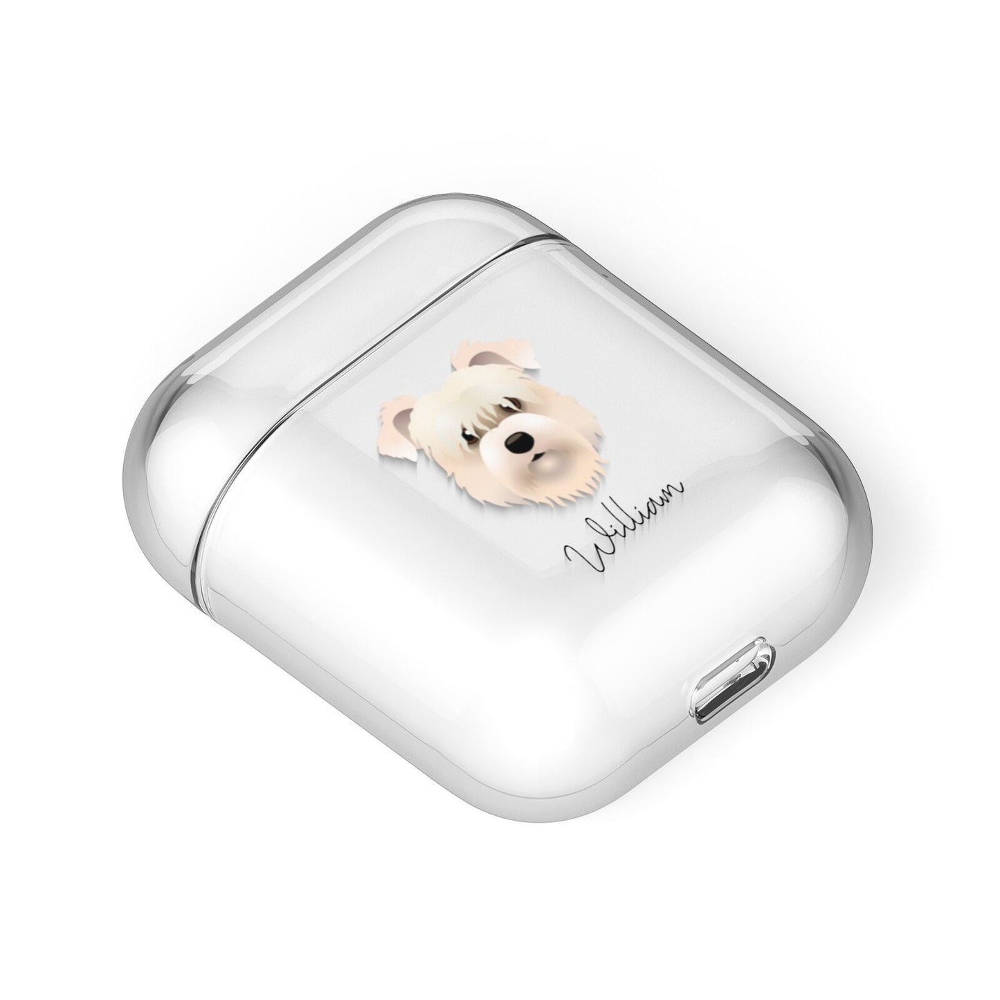 Glen Of Imaal Terrier Personalised AirPods Case Laid Flat