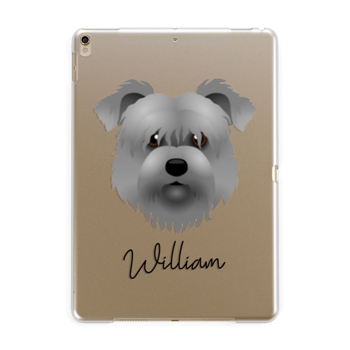 Glen Of Imaal Terrier Personalised Apple iPad Gold Case