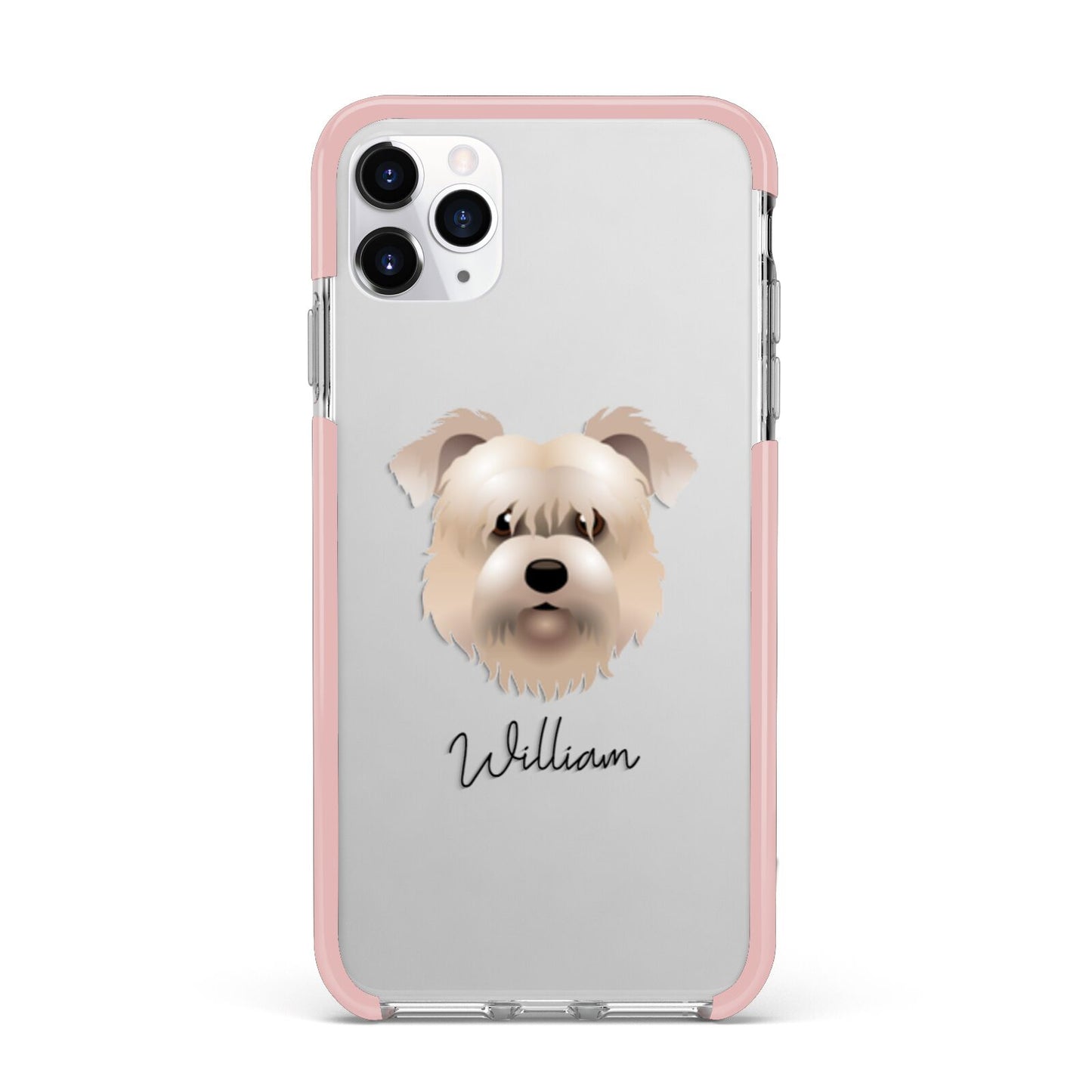 Glen Of Imaal Terrier Personalised iPhone 11 Pro Max Impact Pink Edge Case