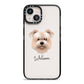 Glen Of Imaal Terrier Personalised iPhone 13 Black Impact Case on Silver phone