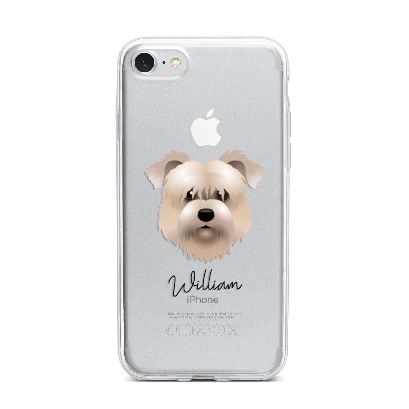 Glen Of Imaal Terrier Personalised iPhone 7 Bumper Case on Silver iPhone