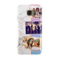 Glitter and Marble Photo Upload with Text Samsung Galaxy Case