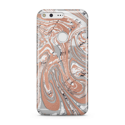 Gold And White Marble Google Pixel Case