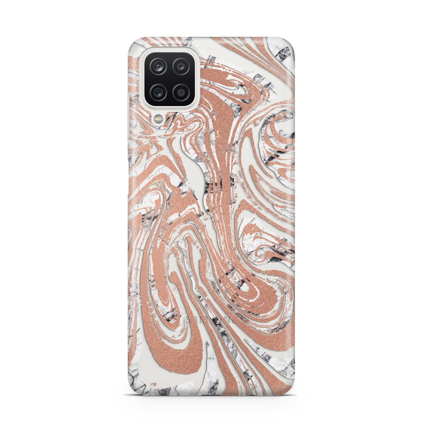 Gold And White Marble Samsung A12 Case