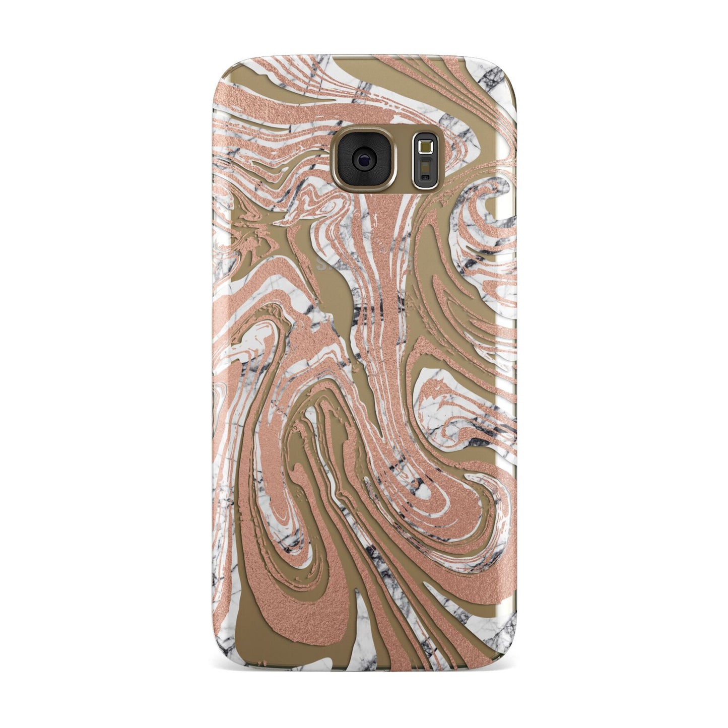 Gold And White Marble Samsung Galaxy Case