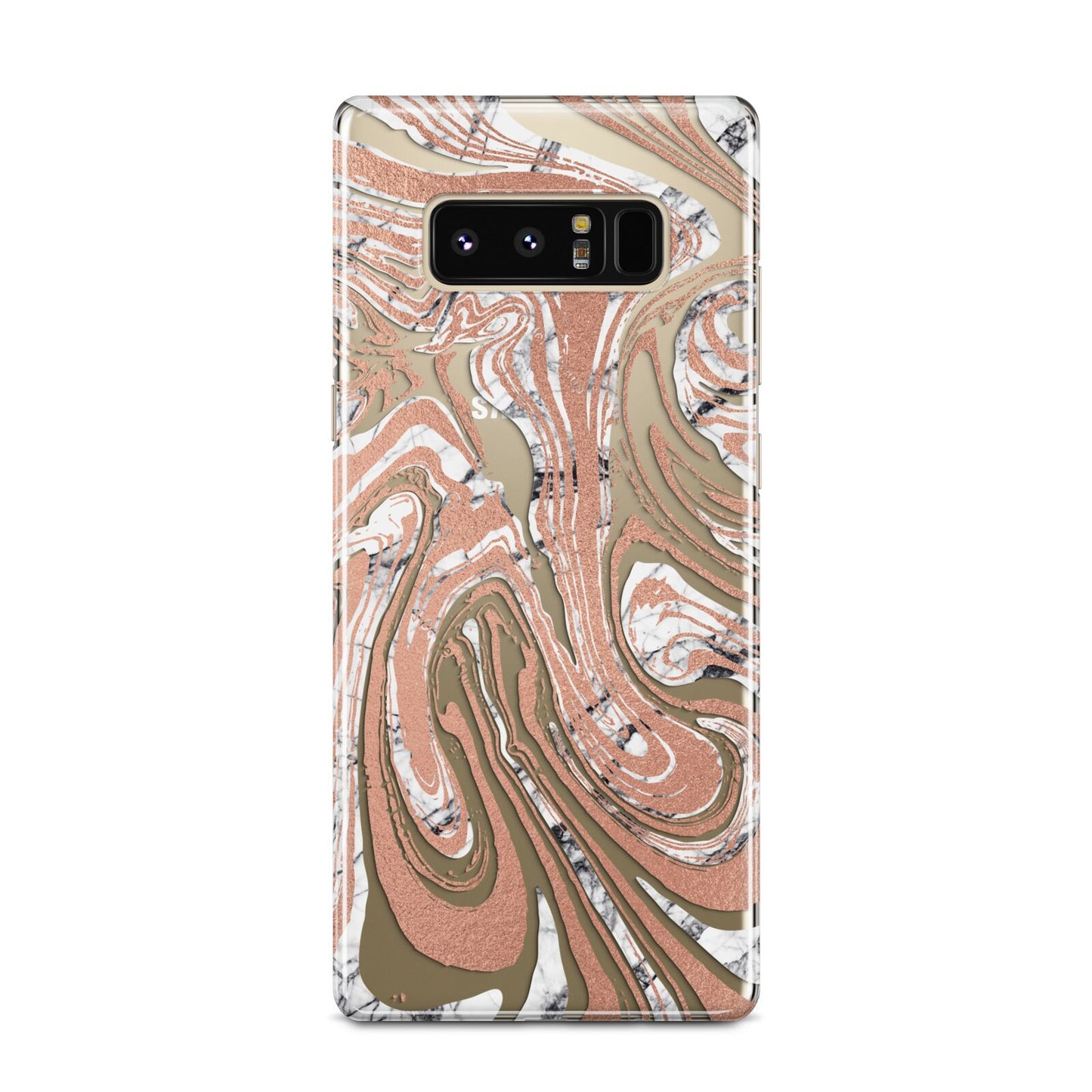 Gold And White Marble Samsung Galaxy Note 8 Case