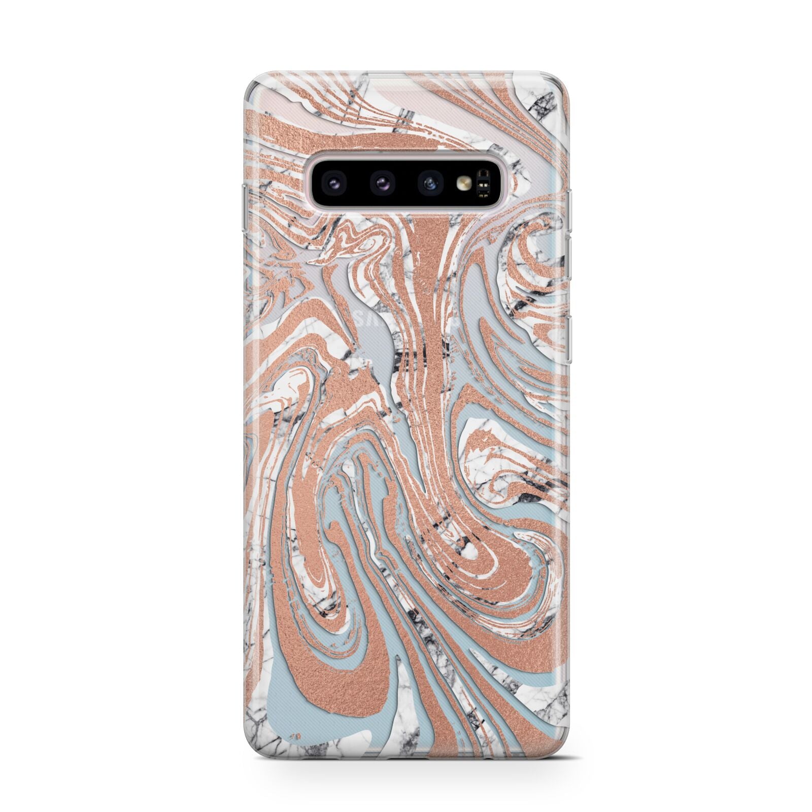 Gold And White Marble Samsung Galaxy S10 Case