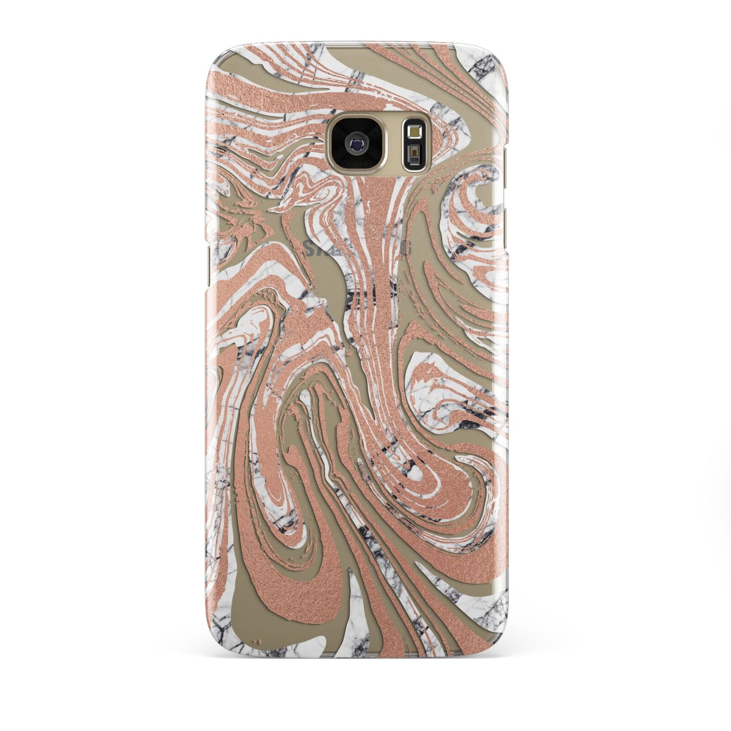 Gold And White Marble Samsung Galaxy S7 Edge Case