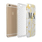 Gold Marble Custom Initials Apple iPhone 6 3D Tough Case Expanded view