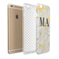 Gold Marble Custom Initials Apple iPhone 6 Plus 3D Tough Case