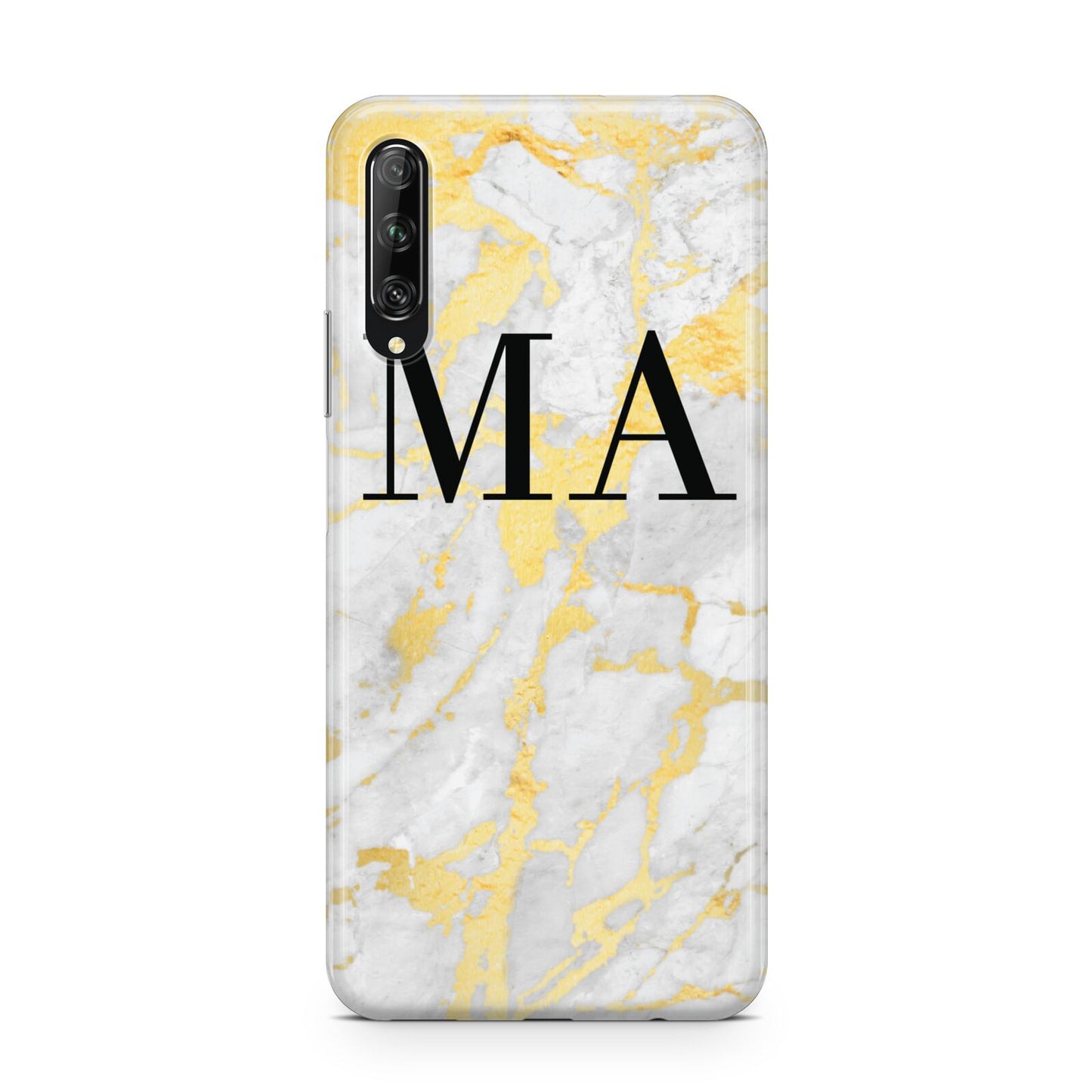 Gold Marble Custom Initials Huawei P Smart Pro 2019