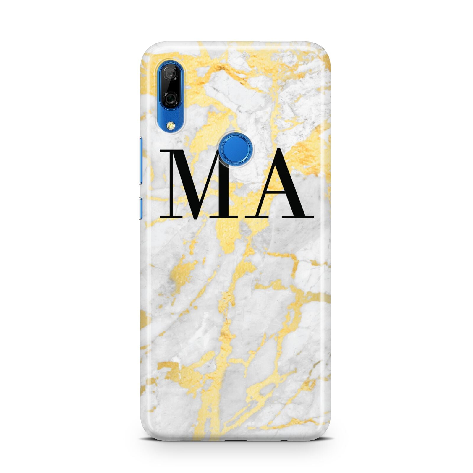 Gold Marble Custom Initials Huawei P Smart Z