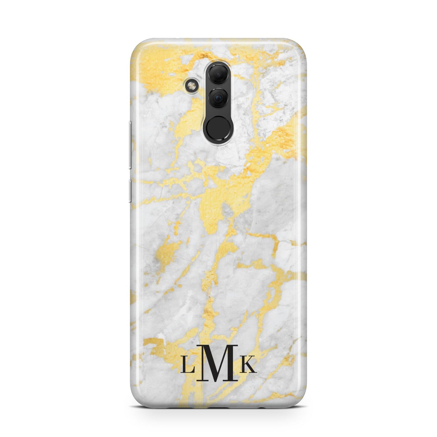 Gold Marble Initials Customised Huawei Mate 20 Lite