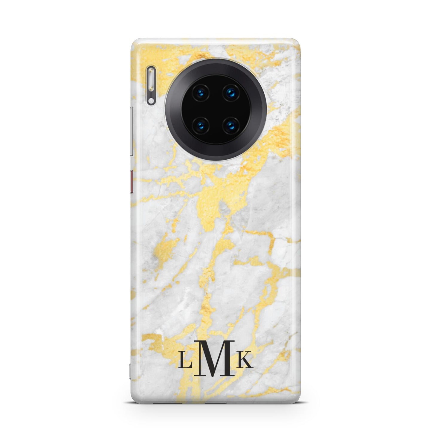 Gold Marble Initials Customised Huawei Mate 30 Pro Phone Case