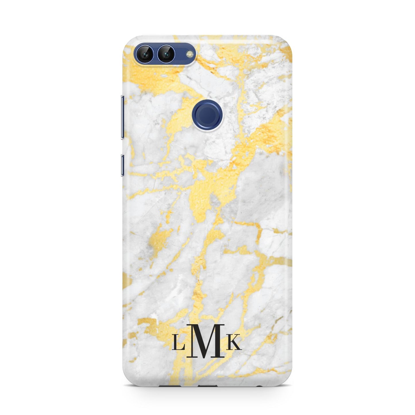 Gold Marble Initials Customised Huawei P Smart Case