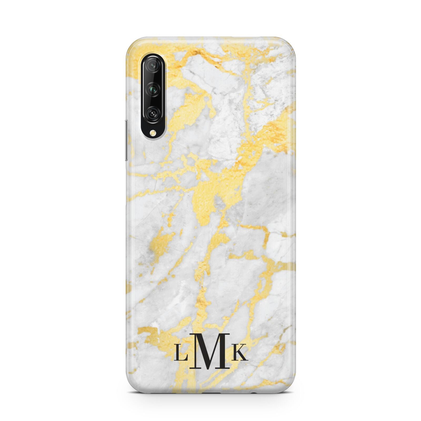 Gold Marble Initials Customised Huawei P Smart Pro 2019