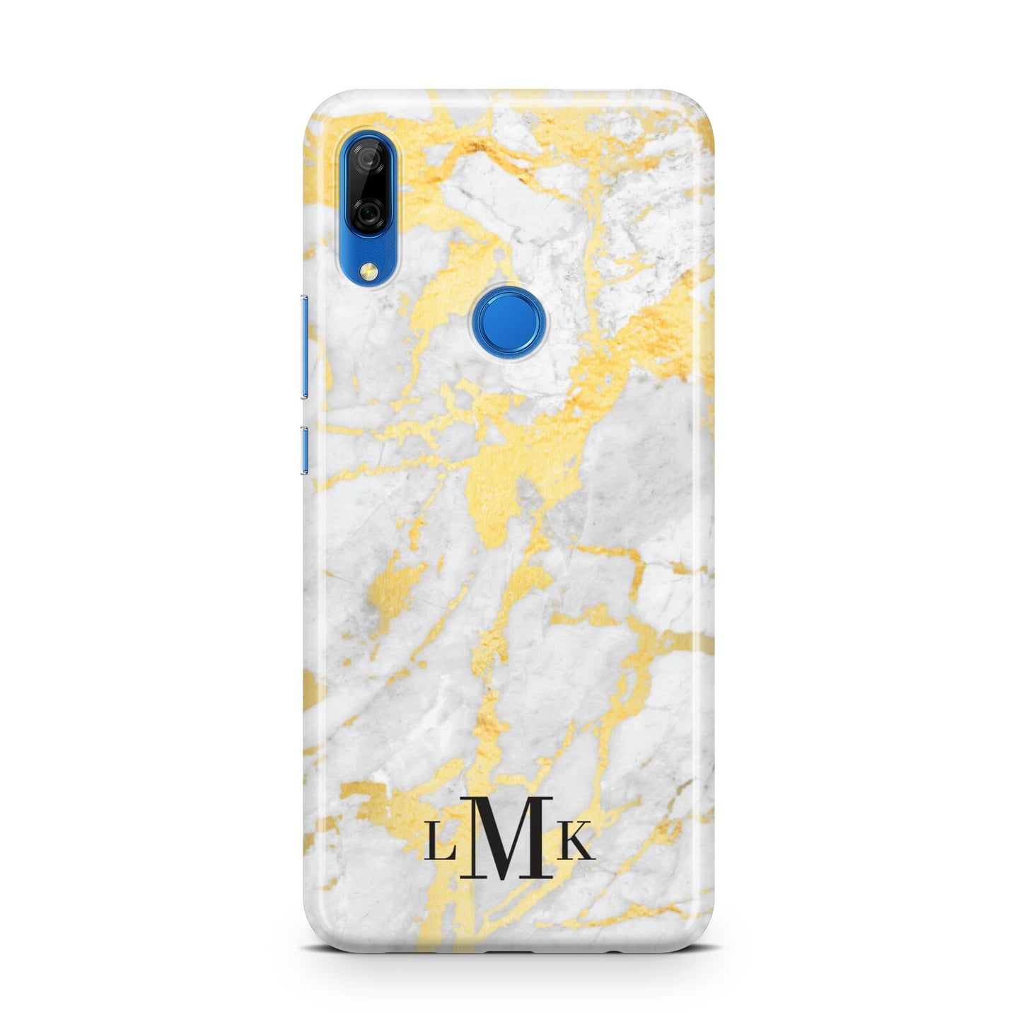 Gold Marble Initials Customised Huawei P Smart Z