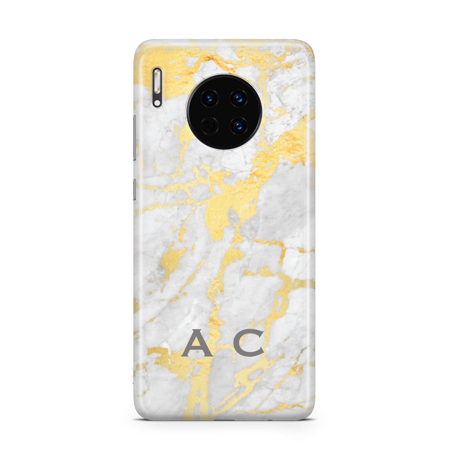 Gold Marble Initials Personalised Huawei Mate 30