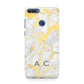 Gold Marble Initials Personalised Huawei P Smart Case