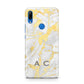 Gold Marble Initials Personalised Huawei P Smart Z
