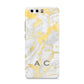 Gold Marble Initials Personalised Huawei P10 Phone Case