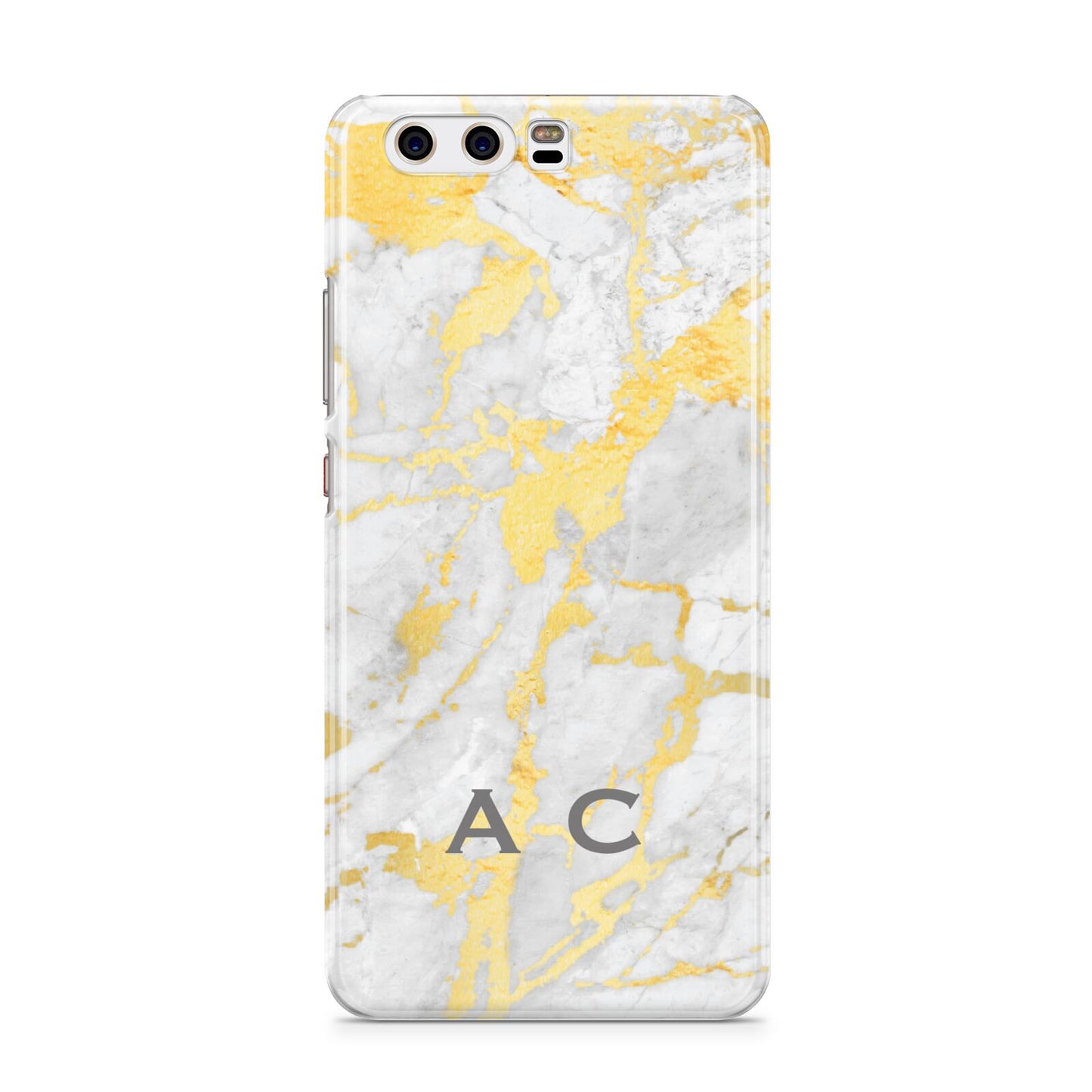 Gold Marble Initials Personalised Huawei P10 Phone Case