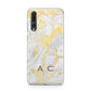 Gold Marble Initials Personalised Huawei P20 Pro Phone Case