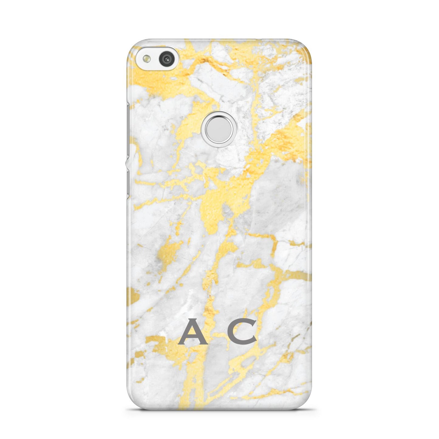 Gold Marble Initials Personalised Huawei P8 Lite Case