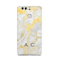 Gold Marble Initials Personalised Huawei P9 Case
