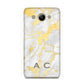Gold Marble Initials Personalised Huawei Y3 2017