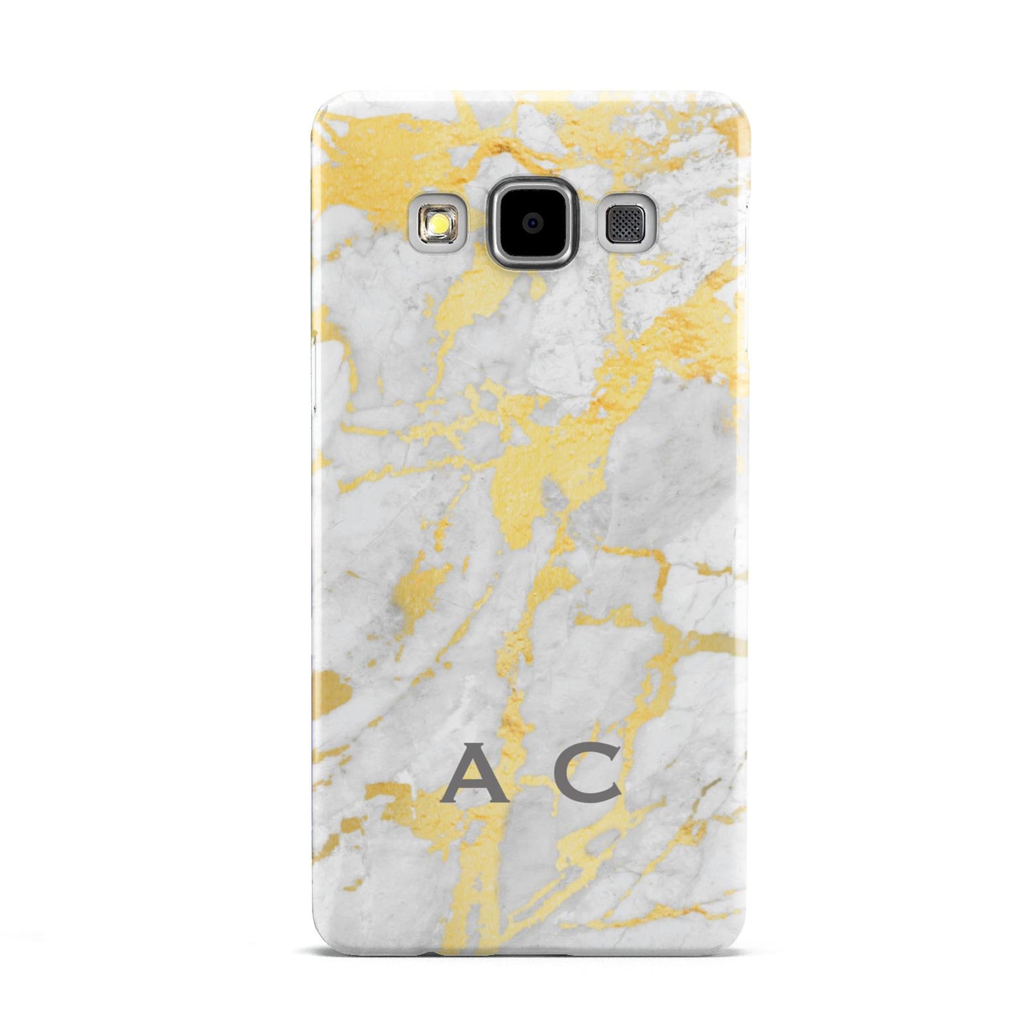 Gold Marble Initials Personalised Samsung Galaxy A5 Case