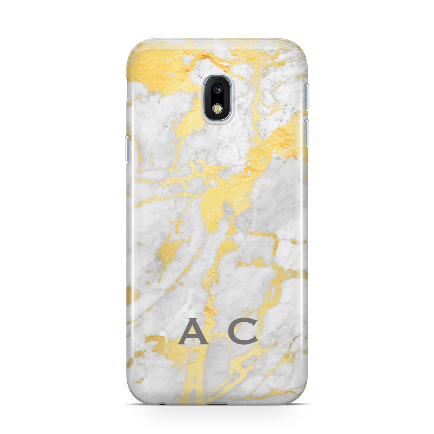 Gold Marble Initials Personalised Samsung Galaxy J3 2017 Case