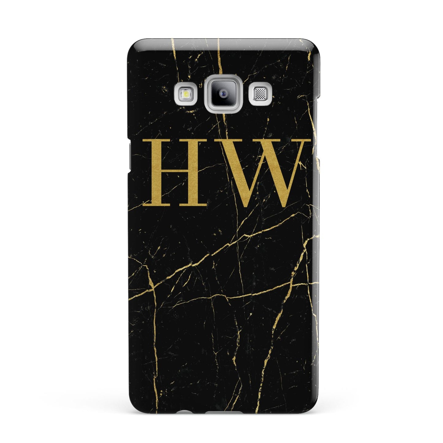 Gold Marble Monogram Personalised Samsung Galaxy A7 2015 Case