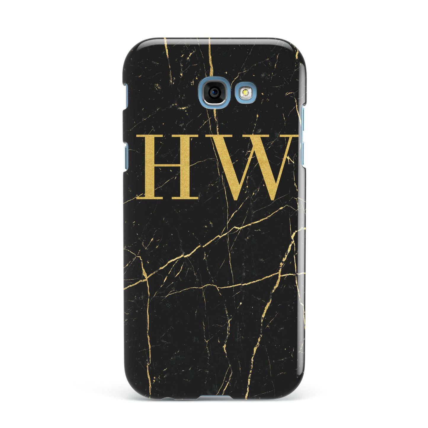 Gold Marble Monogram Personalised Samsung Galaxy A7 2017 Case