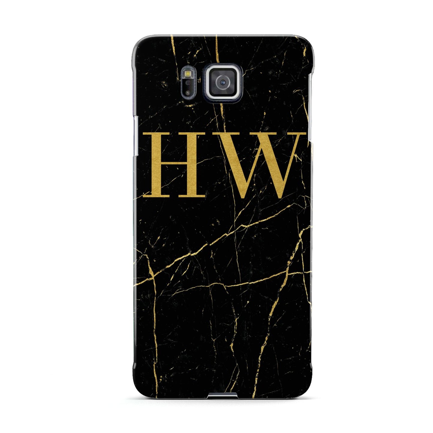 Gold Marble Monogram Personalised Samsung Galaxy Alpha Case