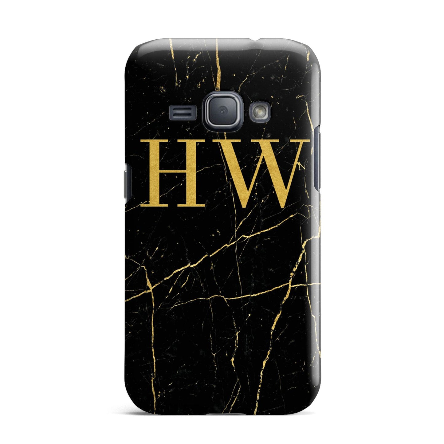 Gold Marble Monogram Personalised Samsung Galaxy J1 2016 Case