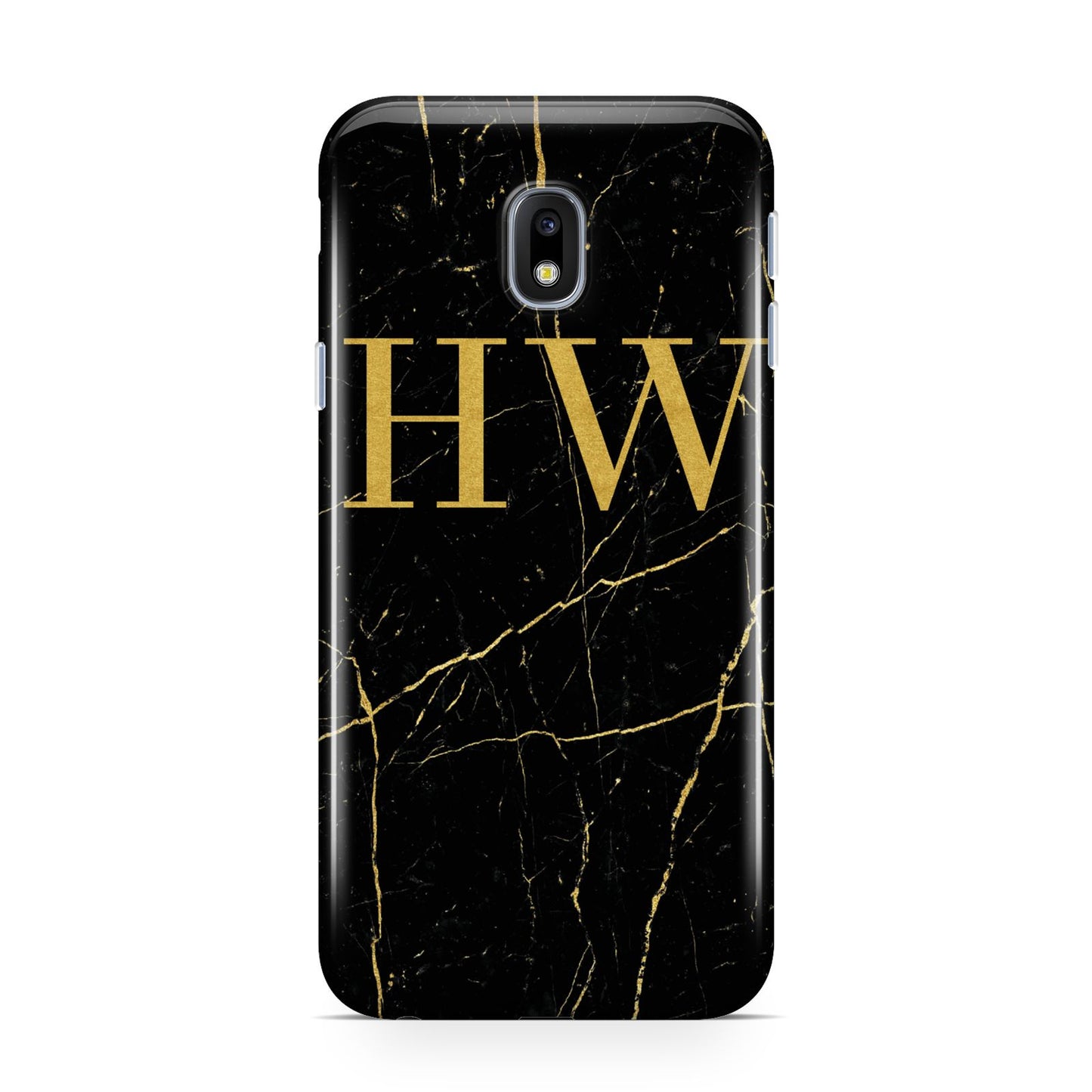 Gold Marble Monogram Personalised Samsung Galaxy J3 2017 Case