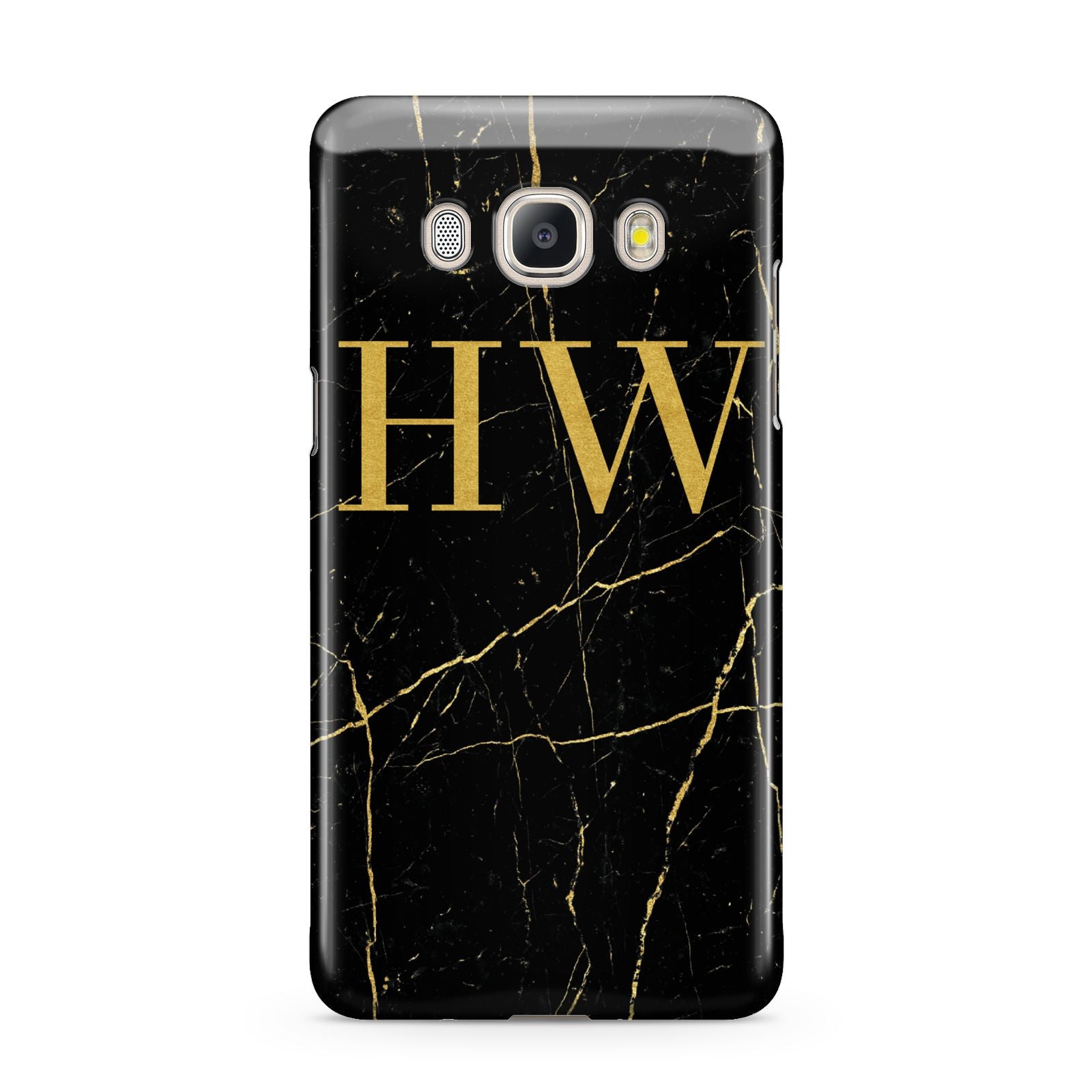 Gold Marble Monogram Personalised Samsung Galaxy J5 2016 Case