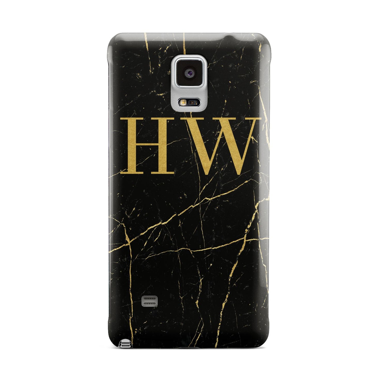 Gold Marble Monogram Personalised Samsung Galaxy Note 4 Case