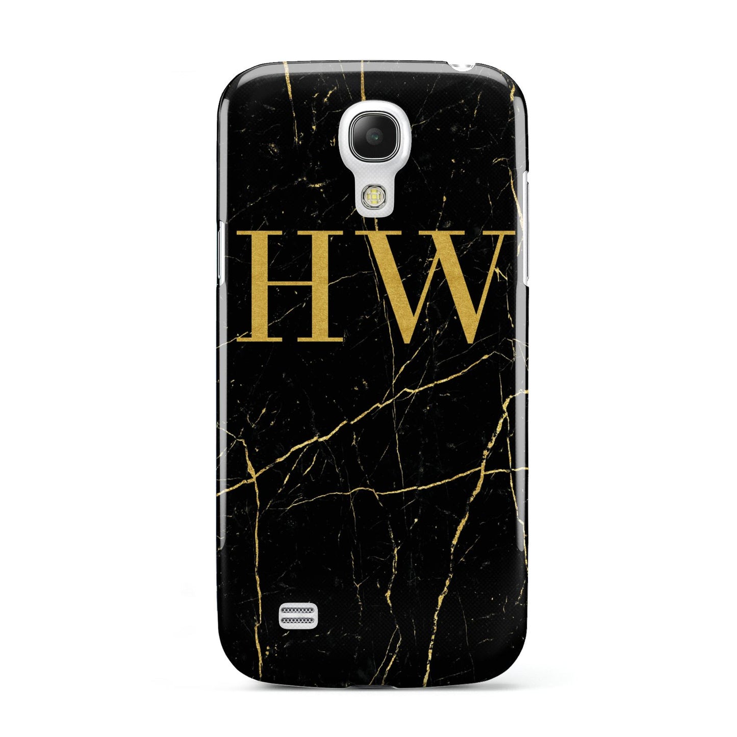 Gold Marble Monogram Personalised Samsung Galaxy S4 Mini Case