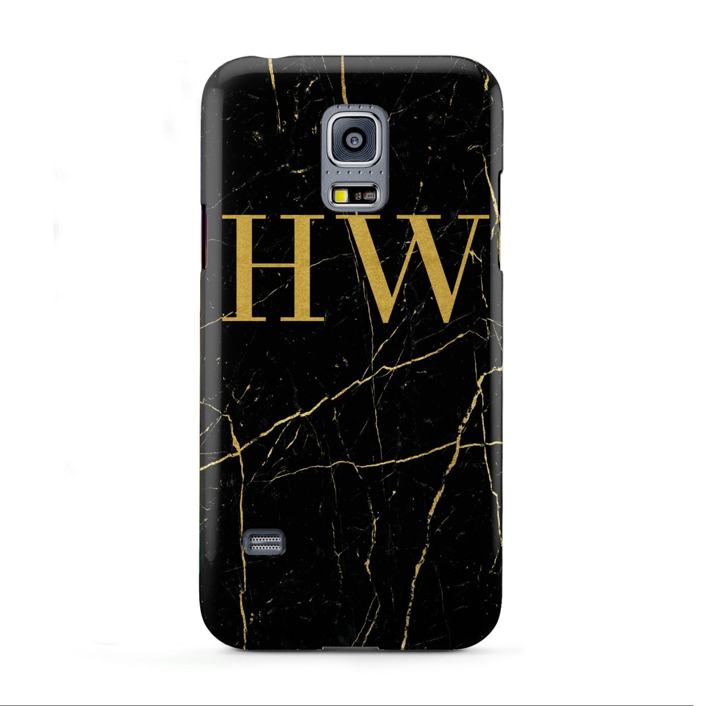 Gold Marble Monogram Personalised Samsung Galaxy S5 Mini Case