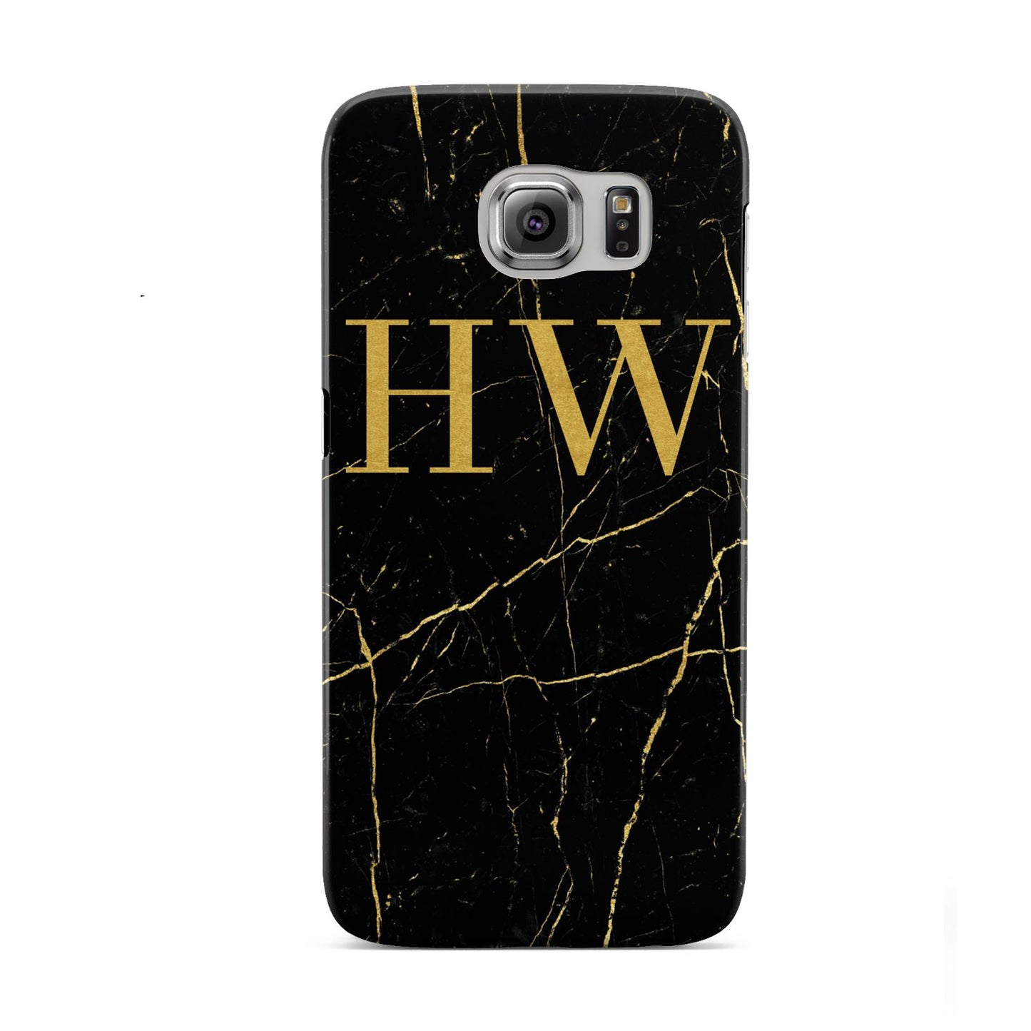 Gold Marble Monogram Personalised Samsung Galaxy S6 Case