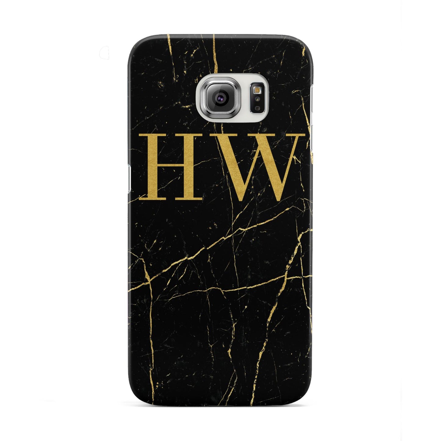 Gold Marble Monogram Personalised Samsung Galaxy S6 Edge Case