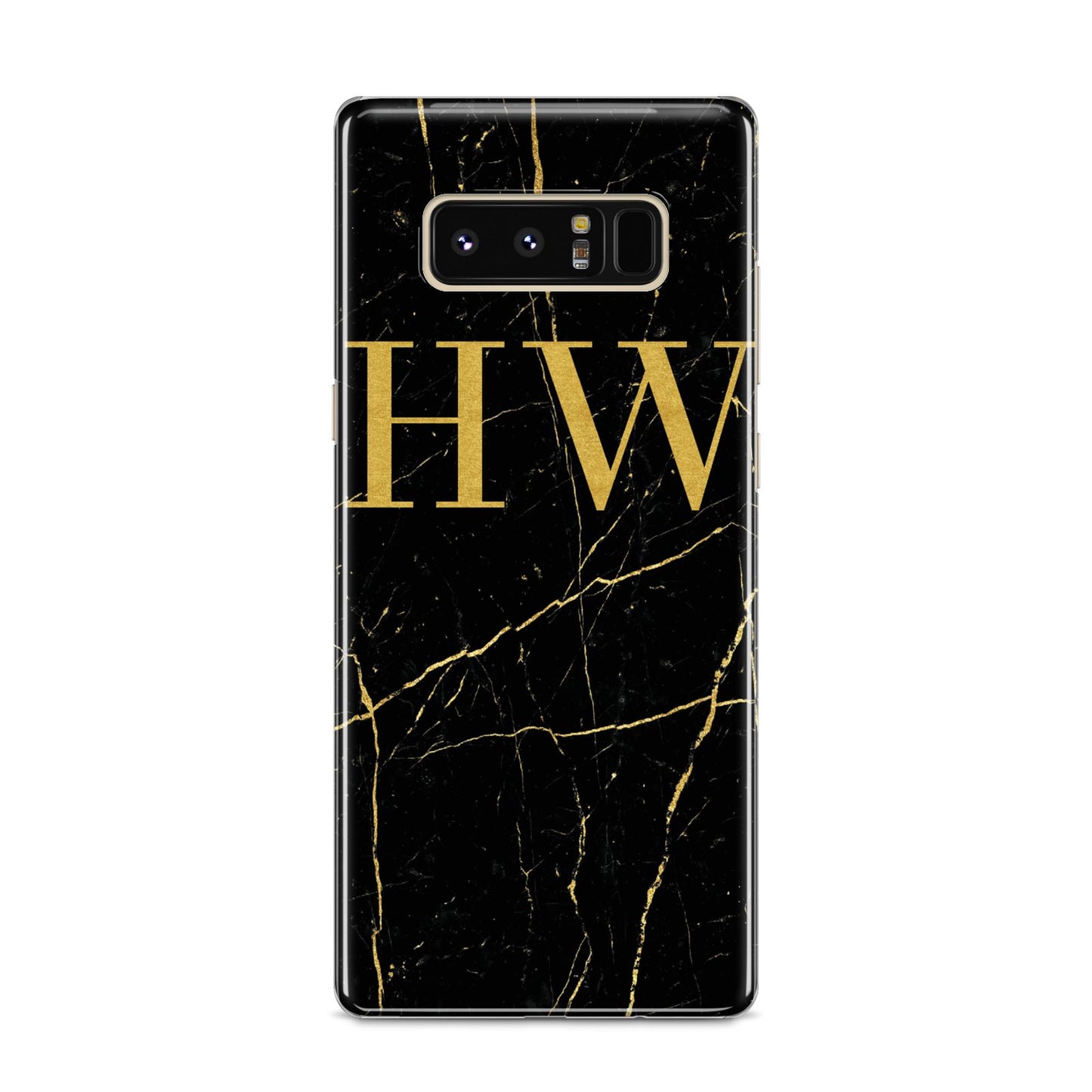 Gold Marble Monogram Personalised Samsung Galaxy S8 Case