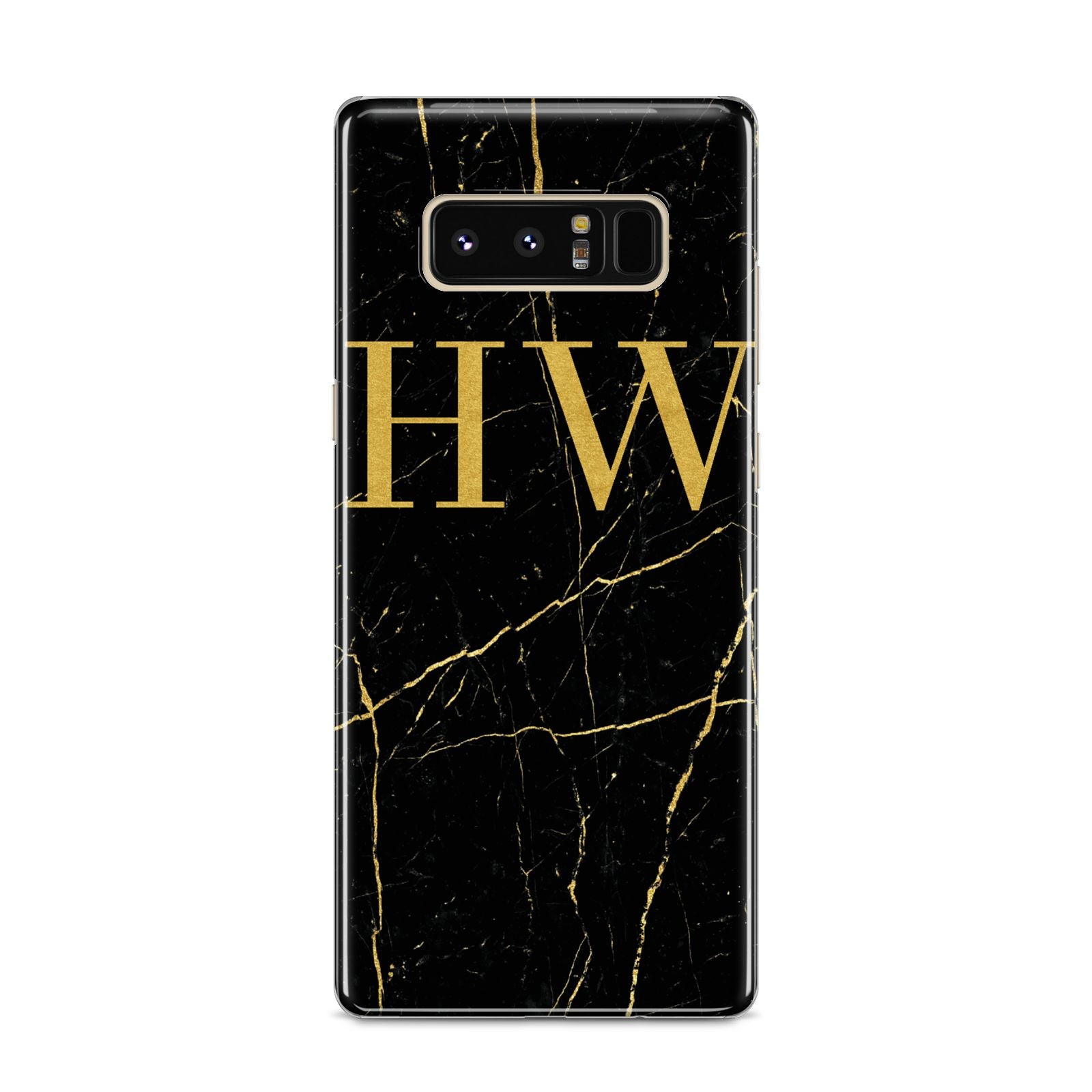 Gold Marble Monogram Personalised Samsung Galaxy S8 Case