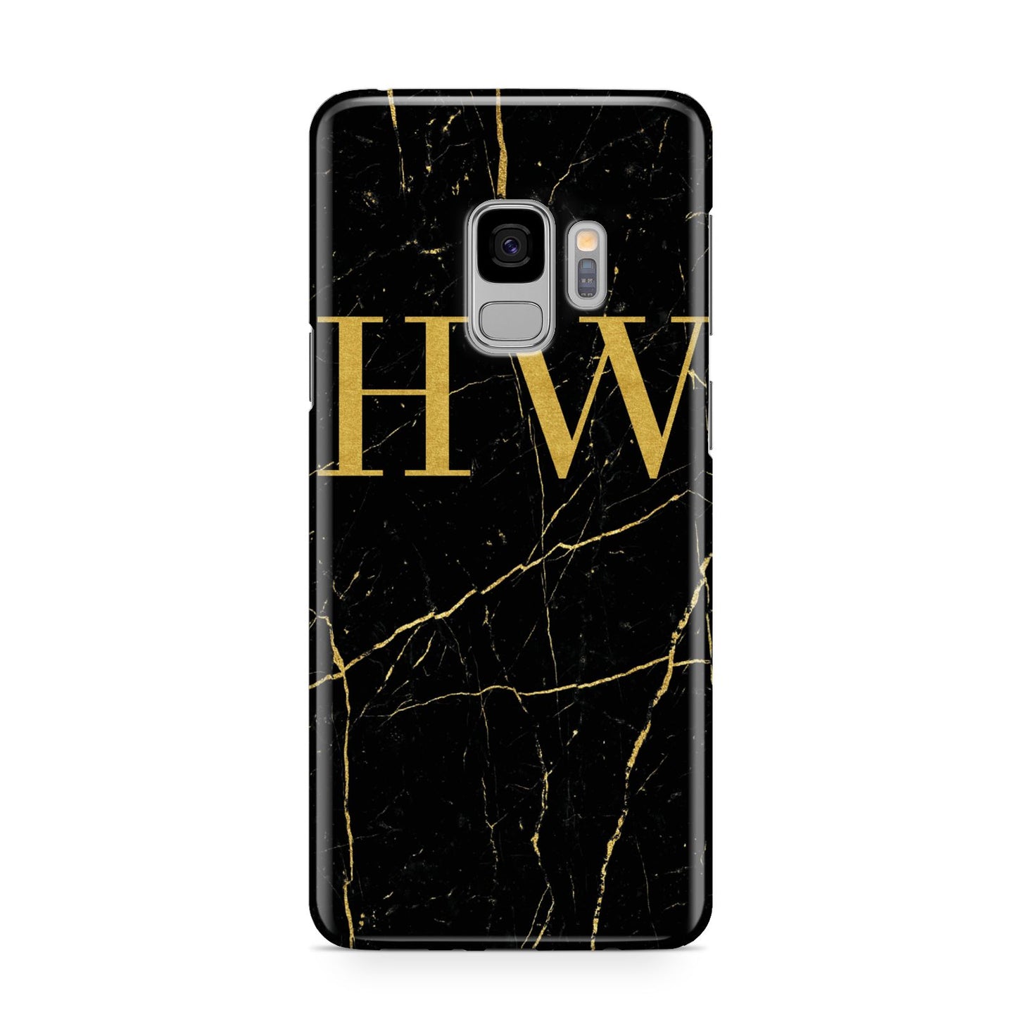 Gold Marble Monogram Personalised Samsung Galaxy S9 Case