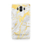 Gold Marble Name Personalised Huawei Mate 10 Protective Phone Case