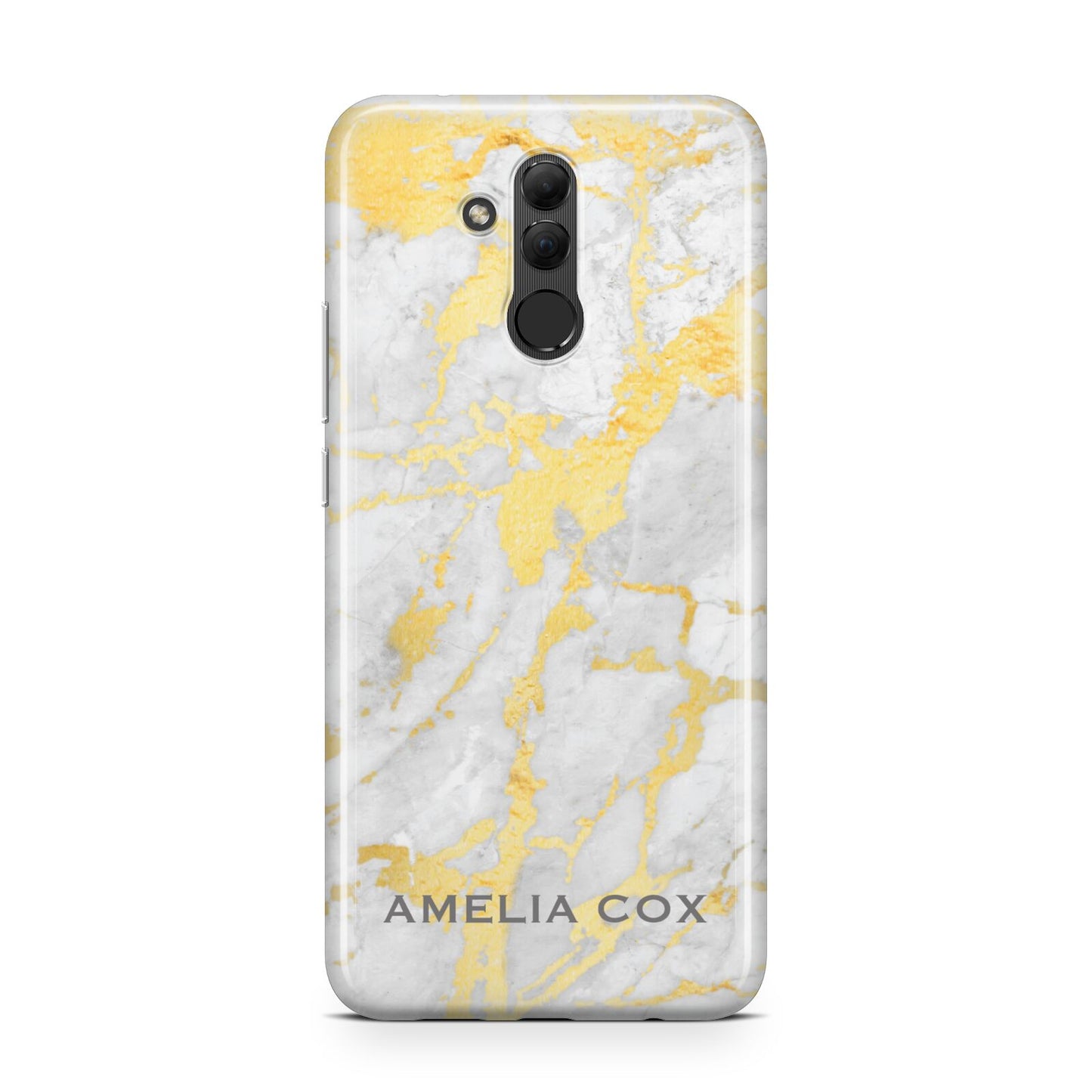 Gold Marble Name Personalised Huawei Mate 20 Lite